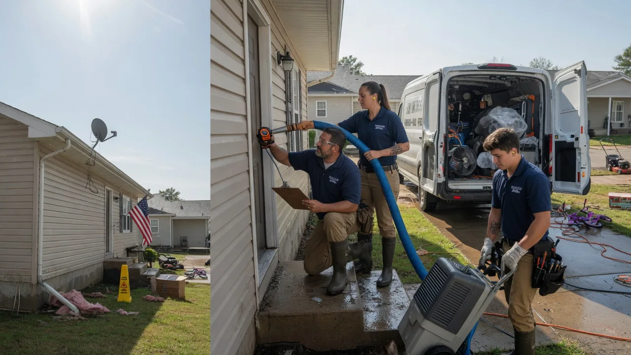 Ceiling Water Damage Restoration in Mansfield, LA near me